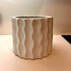 White ceramic vase